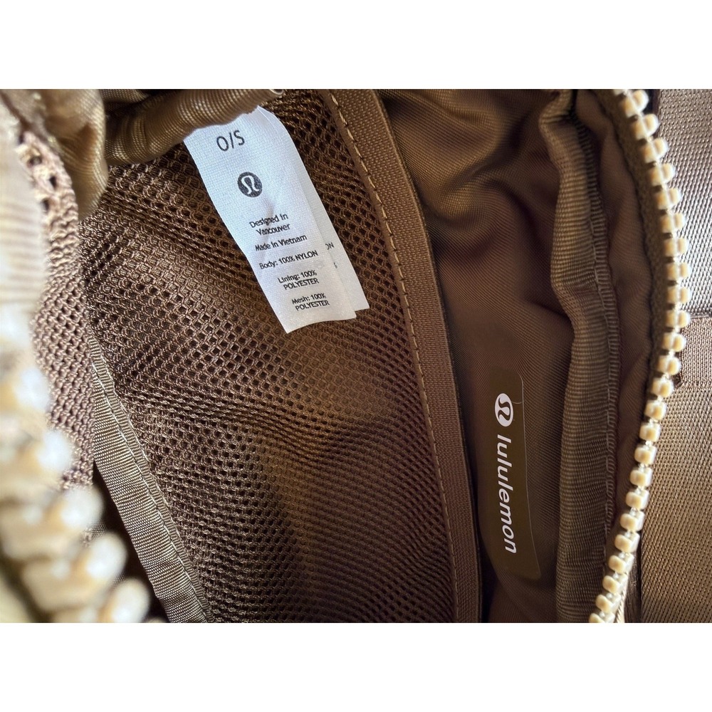 Lululemon Everywhere Belt Bag Burnt Caramel Nylon Crossbody Fanny Pack 1L Brown - Picture 7 of 9